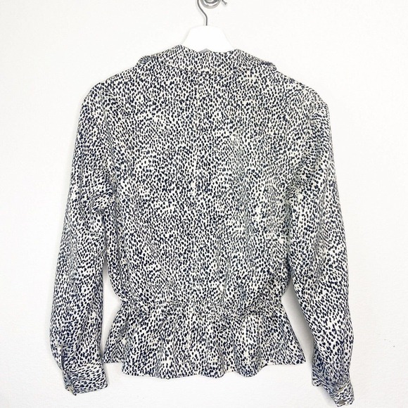 Club Monaco Animal Print Drawstring Waist Jacket XS - Picture 7 of 9